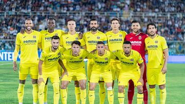 Once del Villarreal ante el Inter.