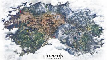 Filtran el mapa completo de Horizon: Zero Dawn