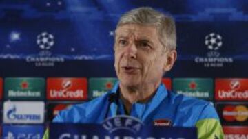 Arsene Wenger, en rueda de prensa