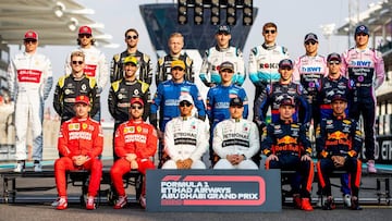 La parrilla de 2020 en el GP de Abu Dhabi.