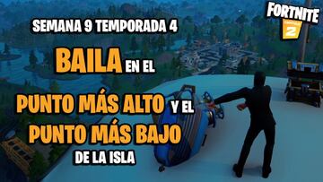 ¿Dónde están el punto más alto y el más bajo de la isla en Fortnite Temporada 4?