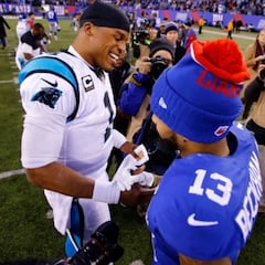 Cam Newton comparte video de práctica con Odell Beckham Jr