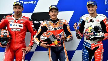 Petrucci, Márquez y Miller.