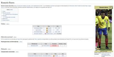 Editan perfil de Romario Ibarra en Wikipedia