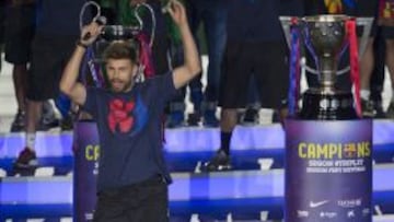 Piqué, el día del Triplete.