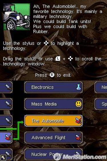 Civilization Revolution se muestra en Nintendo DS