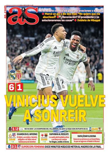 Las portadas de AS de enero