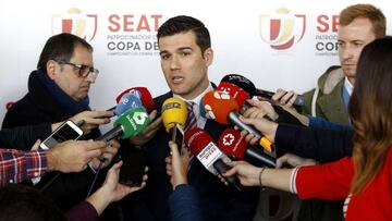 Martín Ortega tras el sorteo de Copa.