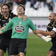 El Depor regresa a Almería con el recuerdo del gol de Aranzubía