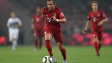 Götze, autor del gol del bayern ante el Inter.
