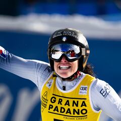 Victoria de Brignone en Are que aplaza el globo de cristal de Gut-Behrami