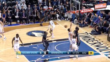 Impresionante Ricky: asistencia de lujo ante los Warriors