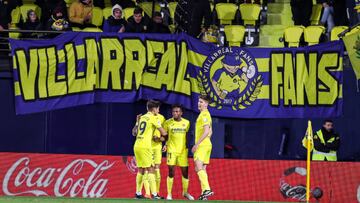 VILLARREAL, SPAIN - FEBRUARY 27: Samuel Chukwueze of Villarreal celebrates a goal during the Santander League match between Villareal CF and Getafe CF at the La Ceramica Stadium on February 27, 2023, in Castellon, Spain. (Photo By Ivan Terron/Europa Press via Getty Images)