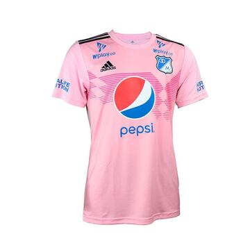 Esta es la camiseta alternativa (rosada) de Millonarios para 2020.