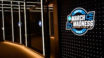 A general view of the March Madness logo.