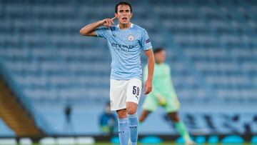 &Egrave;ric Garc&iacute;a, en un partido con el Manchester City.