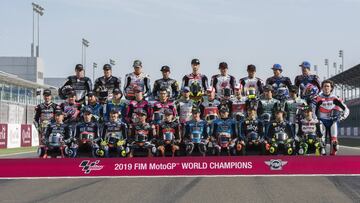 La parrilla 2019 de Moto2.