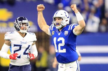 El quarterback de los Colts tuvo un buen partido en la paliza de los Colts. 