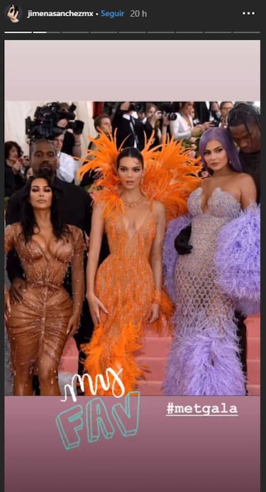 Jimena Sánchez muestra su admiración por Kim Kardashian