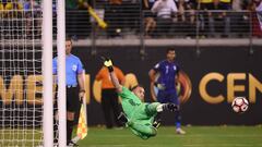 Ospina helps Colombia beat Peru in Copa America quarter final.