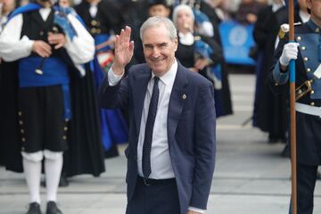 El escritor y ex político Michael Ignatieff, premio Princesa de Asturias Ciencias Sociales 2024, a su llegada al Teatro Campoamor.