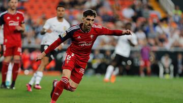 Nacho Vidal durante el partido ante el Valencia.