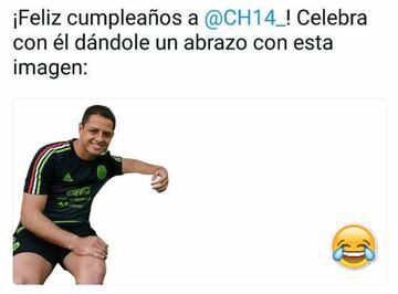 Buscan felicitar a Chicharito pero termina en memes y troleo