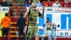 Mancilla celebra su primer gol con Dorados