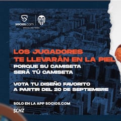 El Valencia 'cede' su camiseta a la afición
