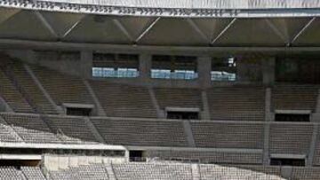 <b>NOVEDOSO. </b>Los jugadores del Betis se entrenaron ayer a las órdenes de Paco Chaparro en las instalaciones del Estadio de La Cartuja.