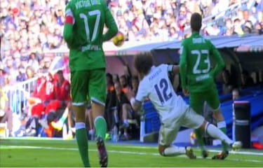 Omar, tres semanas de baja por una entrada muy fea de Marcelo