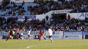 El Zaragoza CFF y el Valencia disputa su partido de la Liga Iberdrola en La Romareda. 