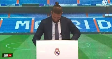 Ramos se emociona al recordar sus inicios en el Real Madrid.