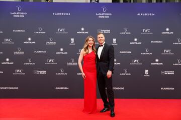 Los atletas alemanes Markus Rehm y Vanessa Low.  