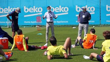 Bartomeu, en el entrenamiento.