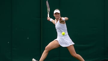 Rosa Vicens, en su partido contra Mirra Andreeva.