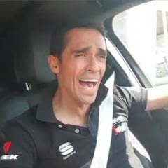 Alberto Contador descubre la trampa de su cante flamenco