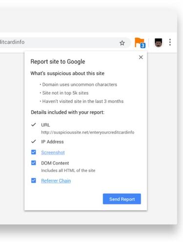 Google Chrome te dejará reportar las páginas web engañosas
