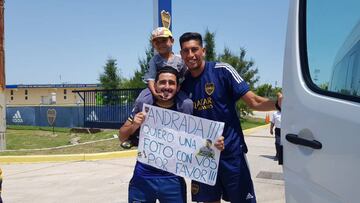 El gesto de Andrada: el arquero de Boca le cumplió el sueño a Pedrito, un nene de cinco años