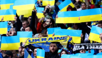 England beat Ukraine 2-0 in their Euro 2024 qualifying game on Sunday, united by the events of the Russian invasion on Ukraine.