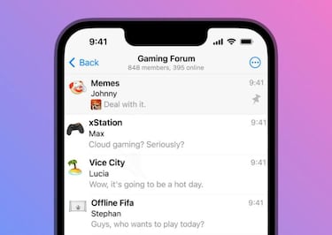 Temas en grupos, así es la nueva forma de agrupar conversaciones en Telegram
