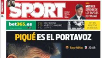 La prensa de Barcelona apela a Piqué y a una noche mágica