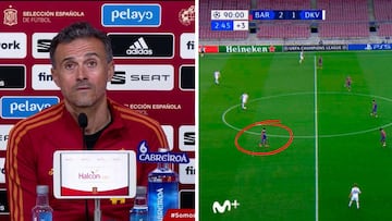 Luis Enrique y cómo reaccionaría él a la jugada viral de Messi