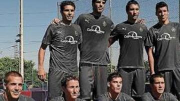 <b>PROCEDENTES DEL FILIAL. </b>De izquierda a derecha: Baraja, Jacobo, Asenjo, Rueda, Álvaro Antón, Asier, Kike, Quique y Carlos Lázaro.