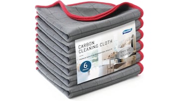 Bayeta de microfibra con capacidad de absorción disponible en Amazon.