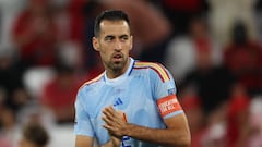 Soccer Football - FIFA World Cup Qatar 2022 - Round of 16 - Morocco v Spain - Education City Stadium, Al Rayyan, Qatar - December 6, 2022 Spain's Sergio Busquets before the match REUTERS/Pedro Nunes