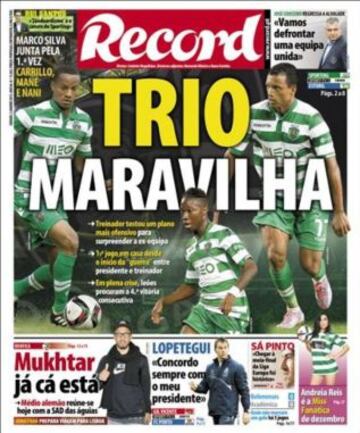 Portadas de la prensa deportiva