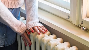 Old heavy duty radiator heats the room in best way