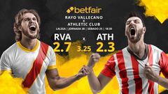 Rayo Vallecano vs. Athletic Club: horario, TV, estadísticas, clasificación y pronósticos