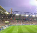 Un tormentón en Dortmund para 21 minutos el Alemania-Dinamarca